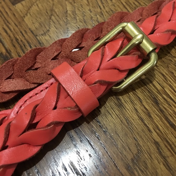 JCrew Leather Belt (S/M) - Peach - Picture 2 of 5